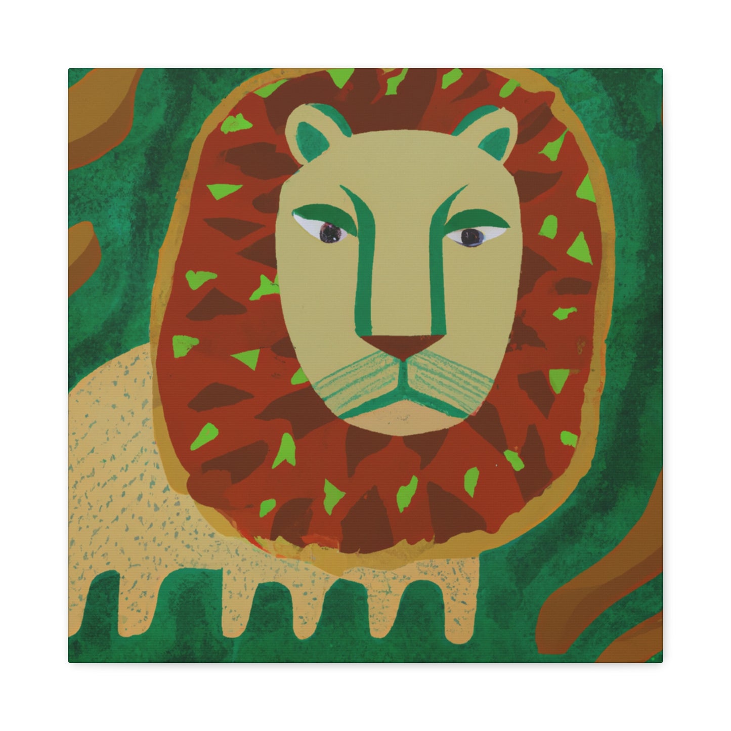 "Lion Pride Portrait" - Canvas