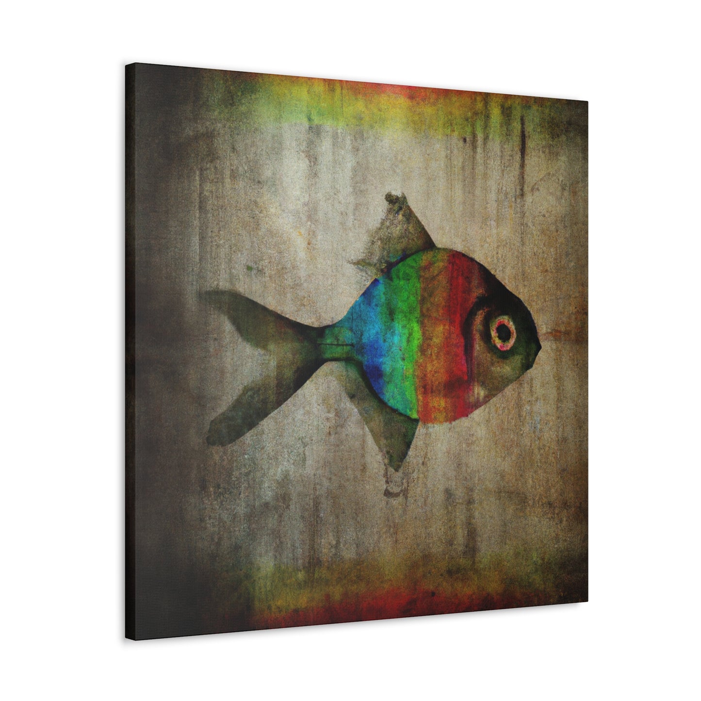 "Rainbow Fish Dreamscape" - Canvas