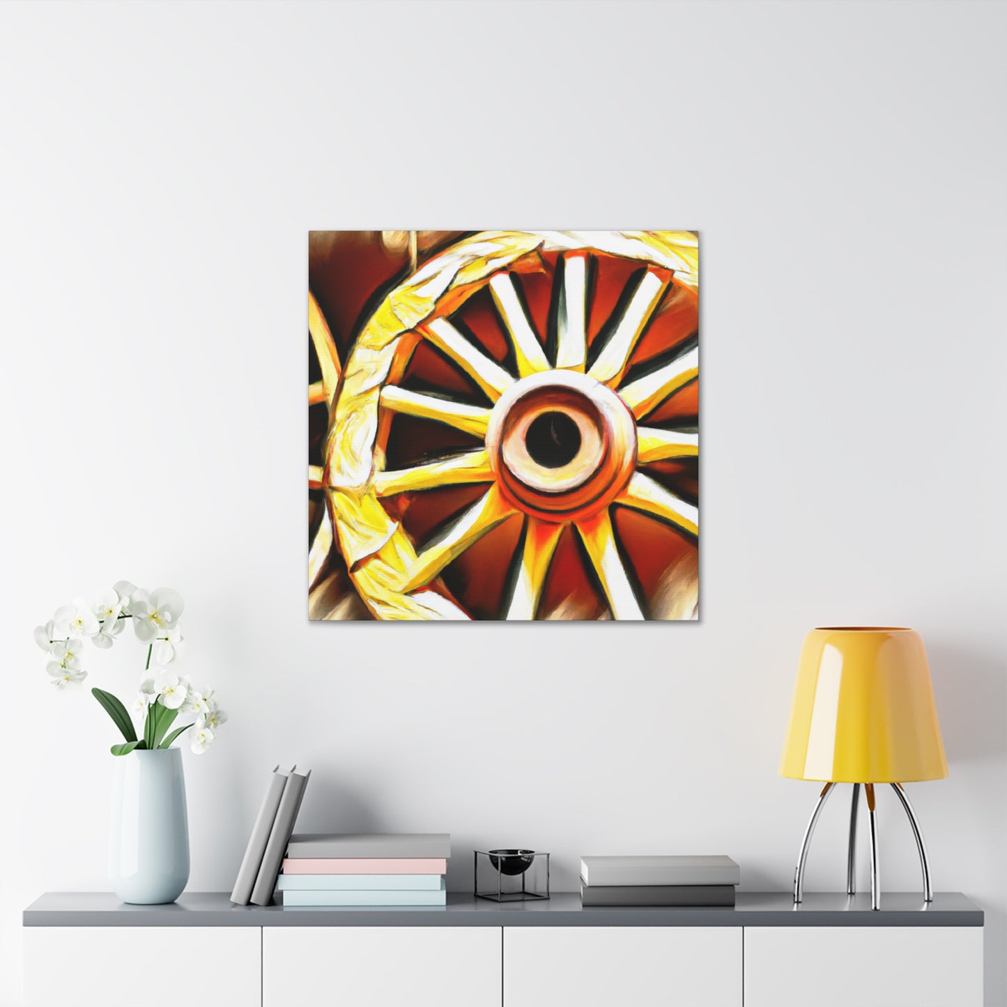 "Wheels of Folklore" - Canvas