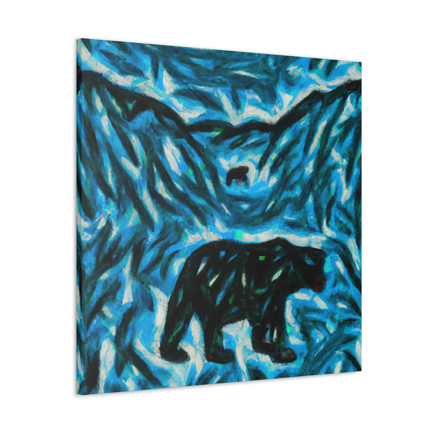 "Black Bear Abstracted" - Canvas