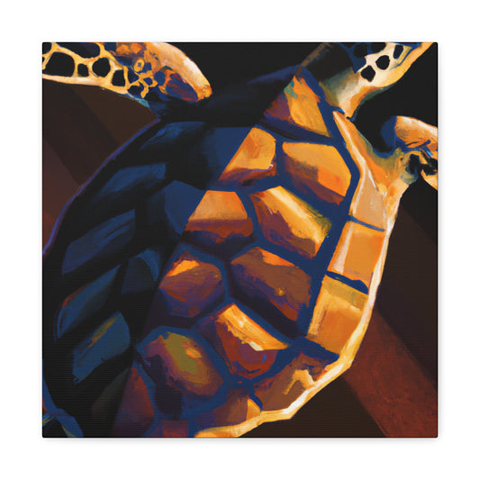 "Turtle Beneath the Waves" - Canvas