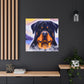 "Rottweiler's Regal Gaze" - Canvas