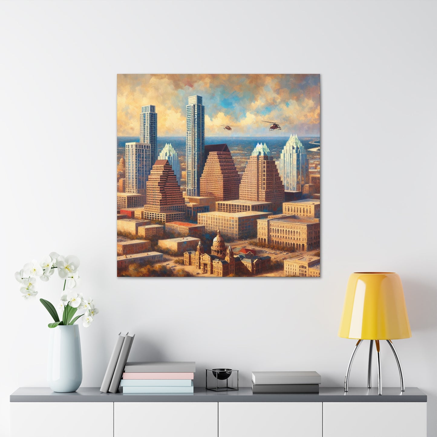 "Vibrant Austin Reverie" - Canvas