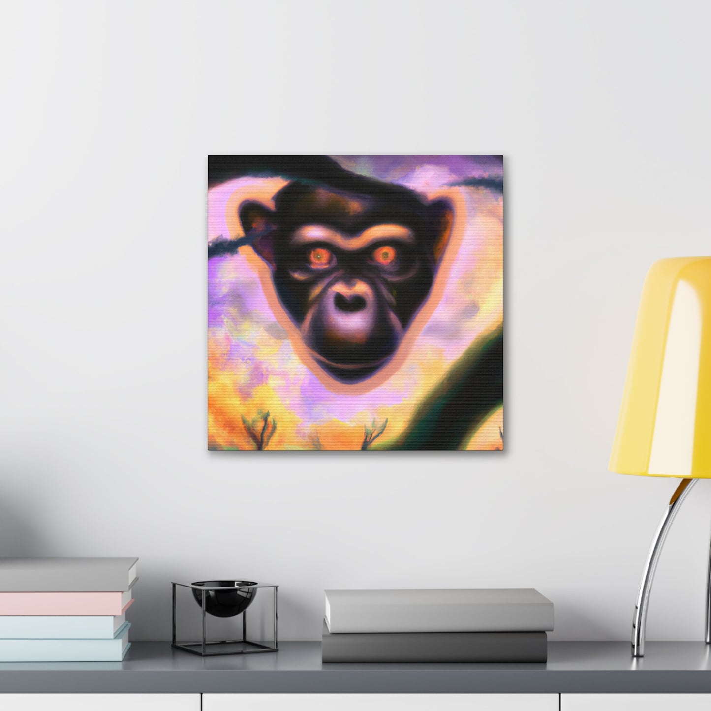 Chimpanzee Digital Dreamscape - Canvas