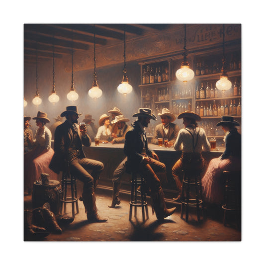 Rustic Wild West Gathering - Canvas