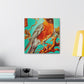 "American Robin's Songbird Symphony" - Canvas