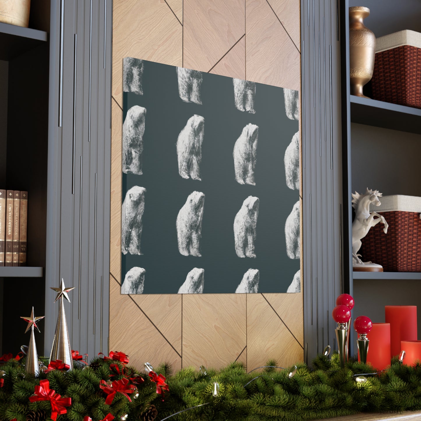 Polar Bear Wonderland. - Canvas