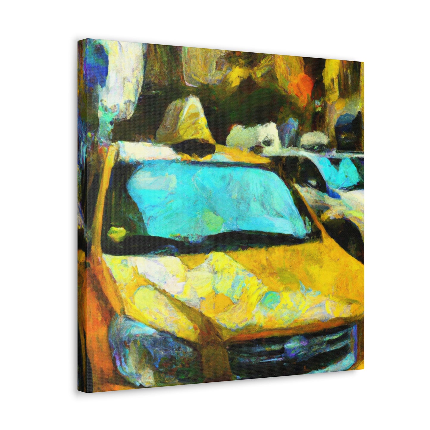 "Taxi at Dusk" - Canvas