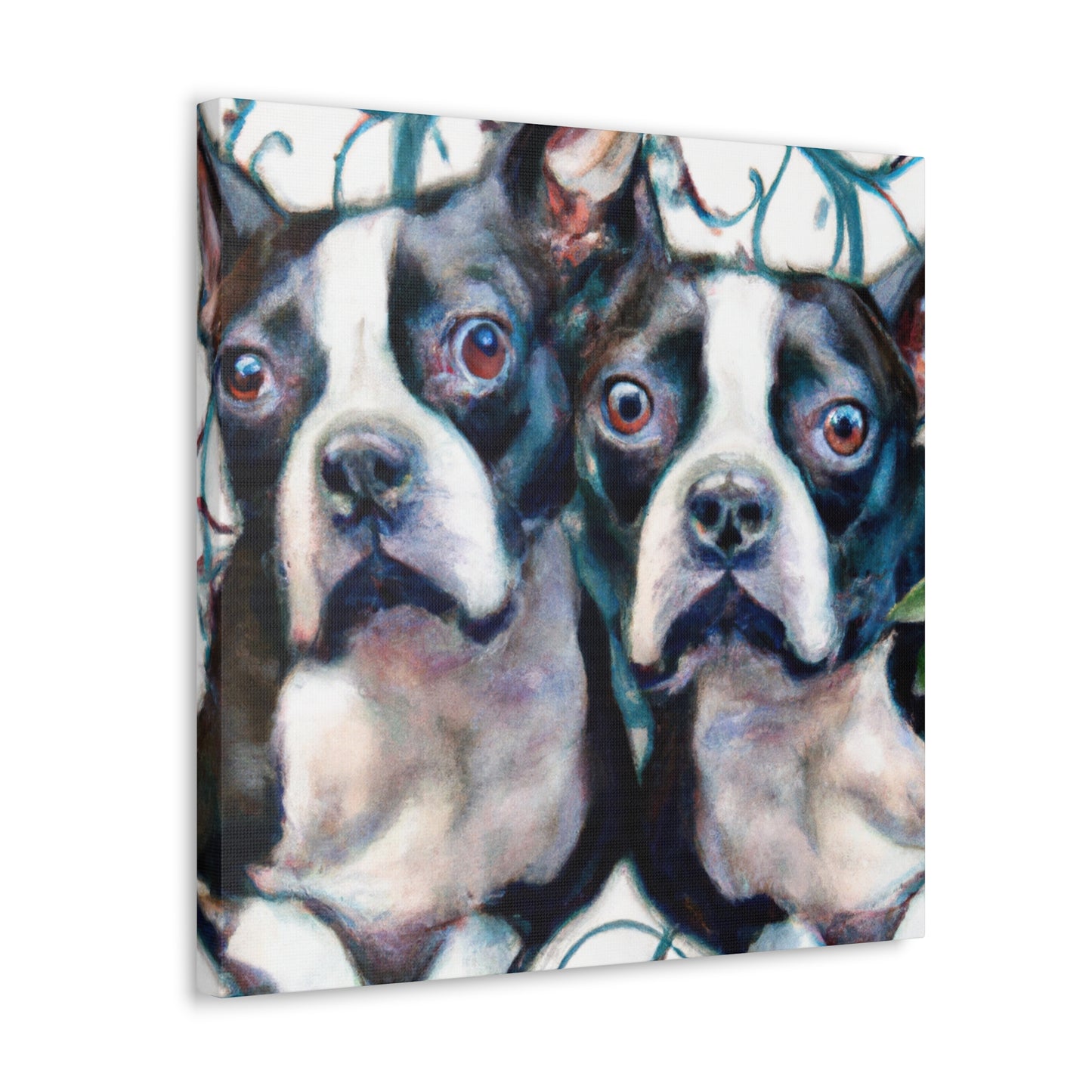 Boston Terrier Elegance - Canvas