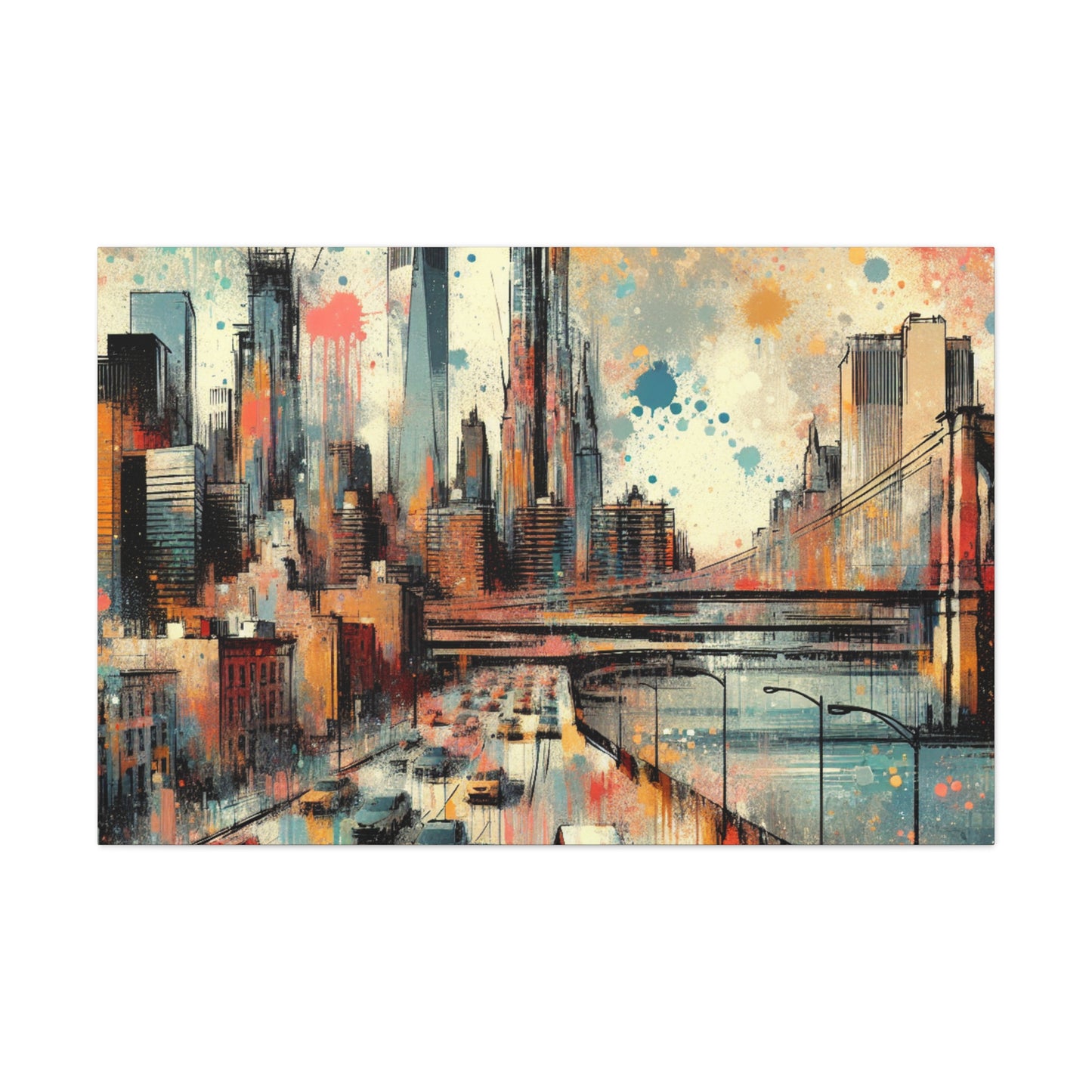 "Concrete Jungle Serenade" - Canvas