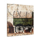 "Hay Wagon in Deco" - Canvas