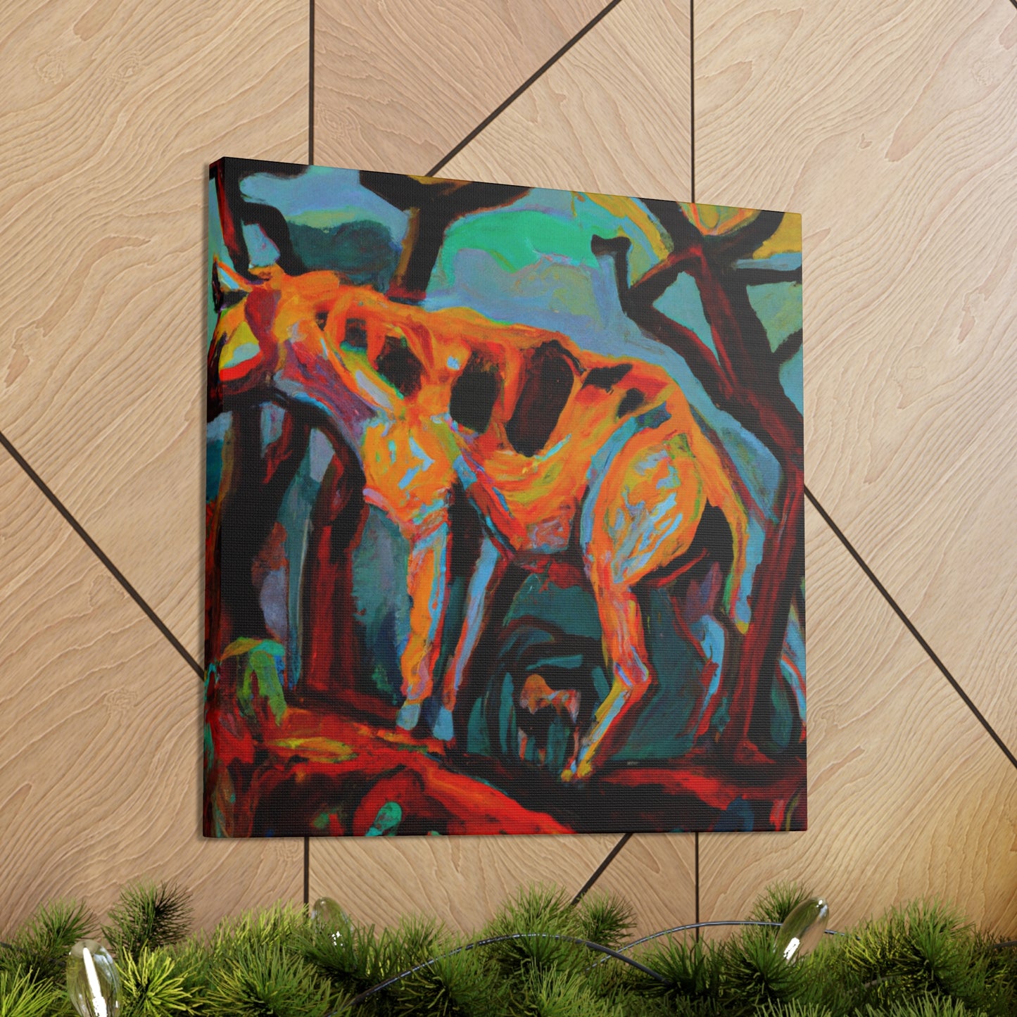 Hyena's Surreal Howl - Canvas