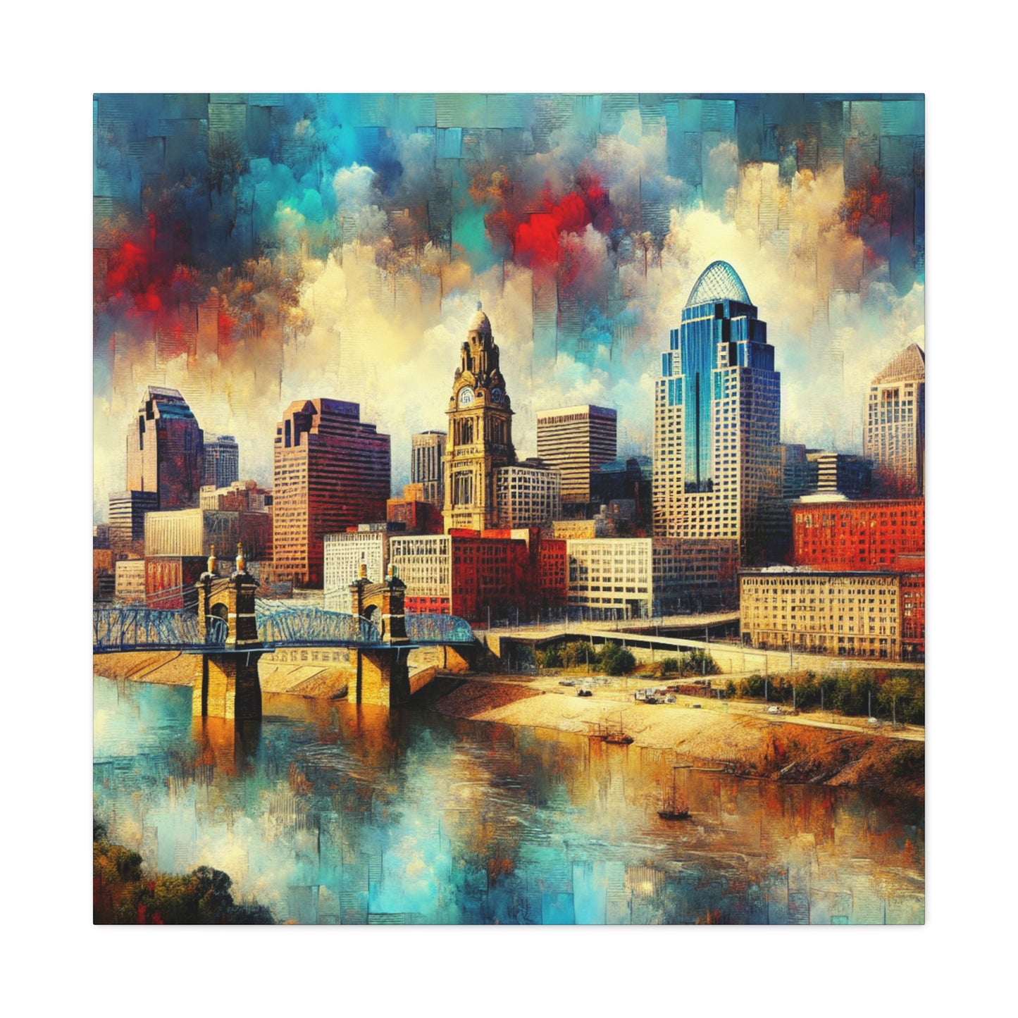 Concrete Dreams of Cincinnati - Canvas