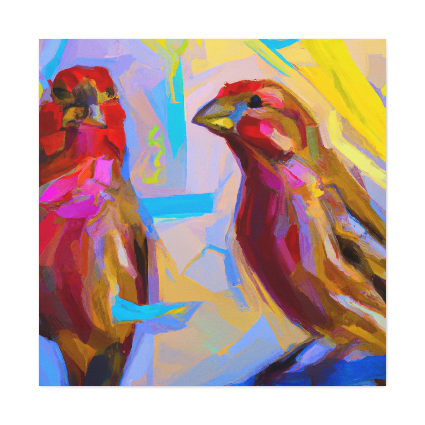 Finch in Expressionism - Canvas