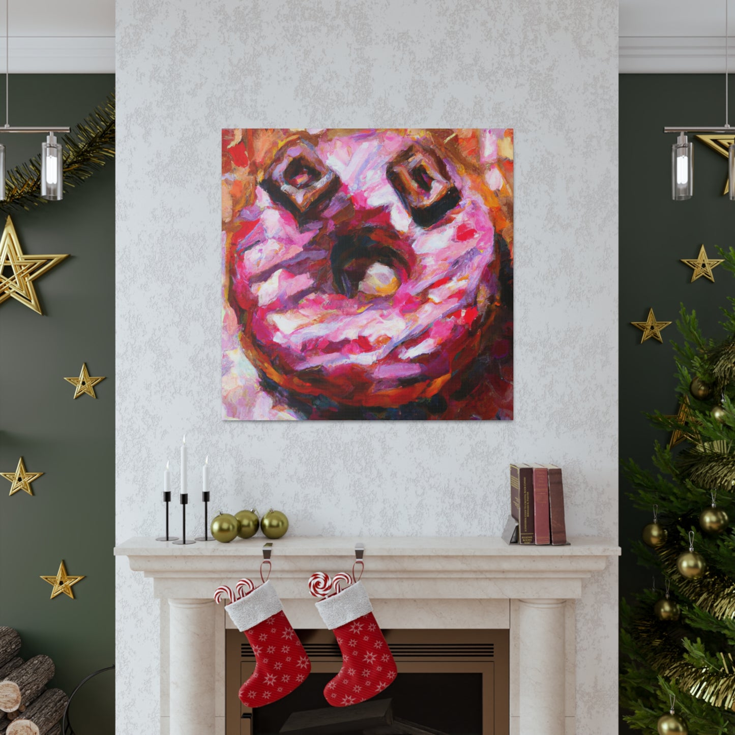 "Doughnut, Impressionist Style" - Canvas