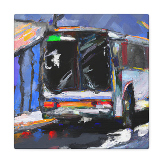 "Bus at Ballyhoo Corner" - Canvas