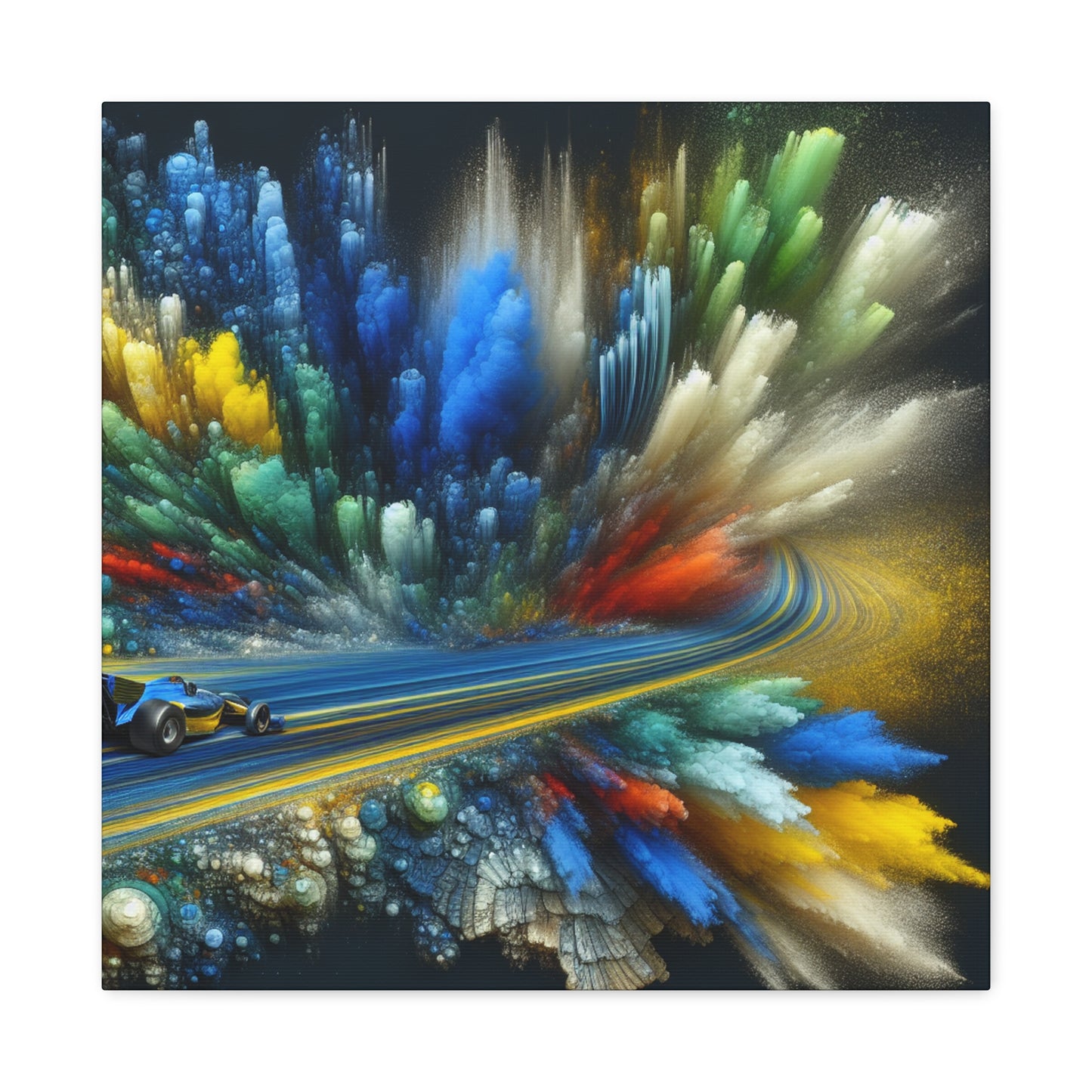 "Velocity Unleashed: Adrenaline Canvas" - Canvas