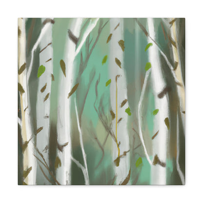 Birch in Winter Solace - Canvas