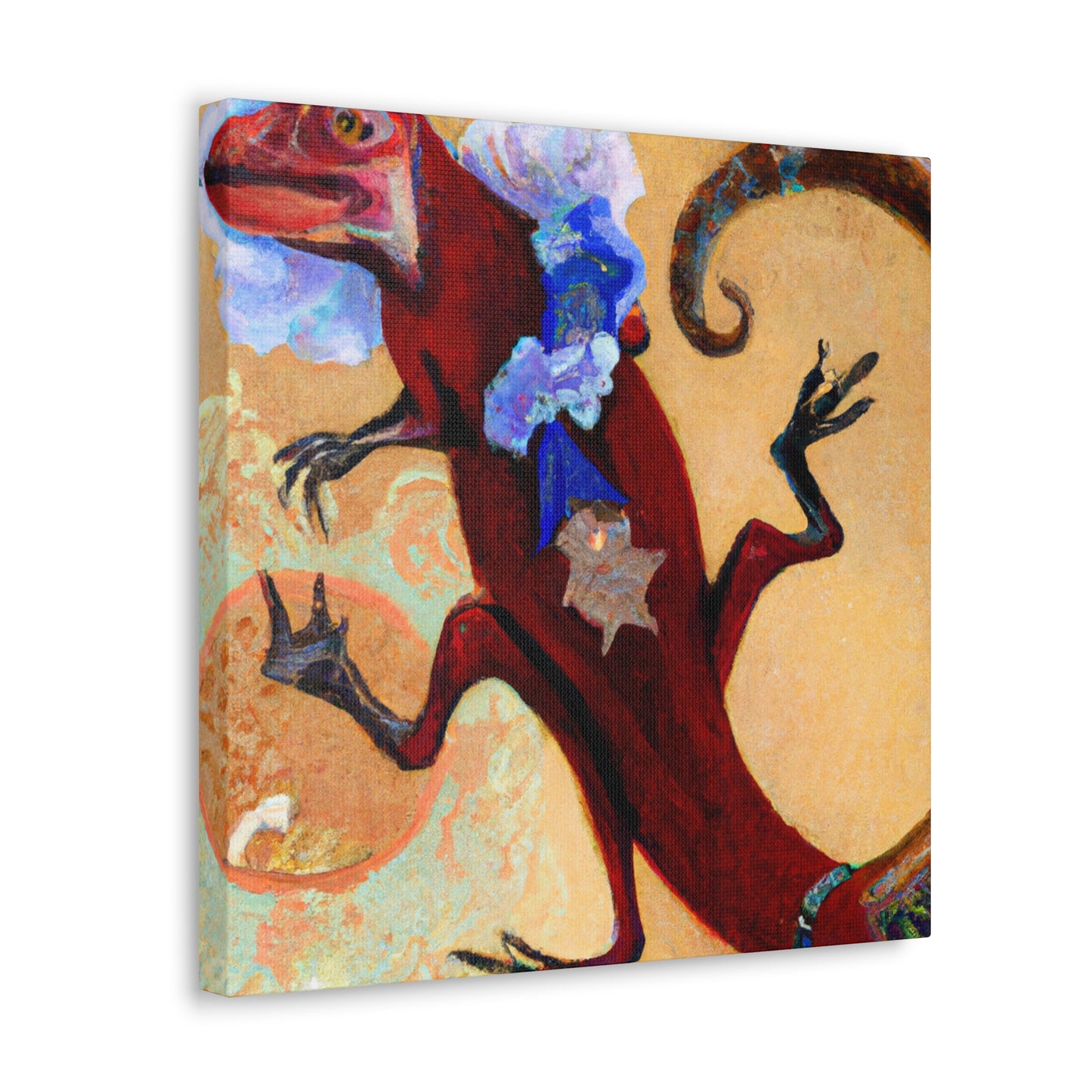 Frilled Lizard Reflection - Canvas