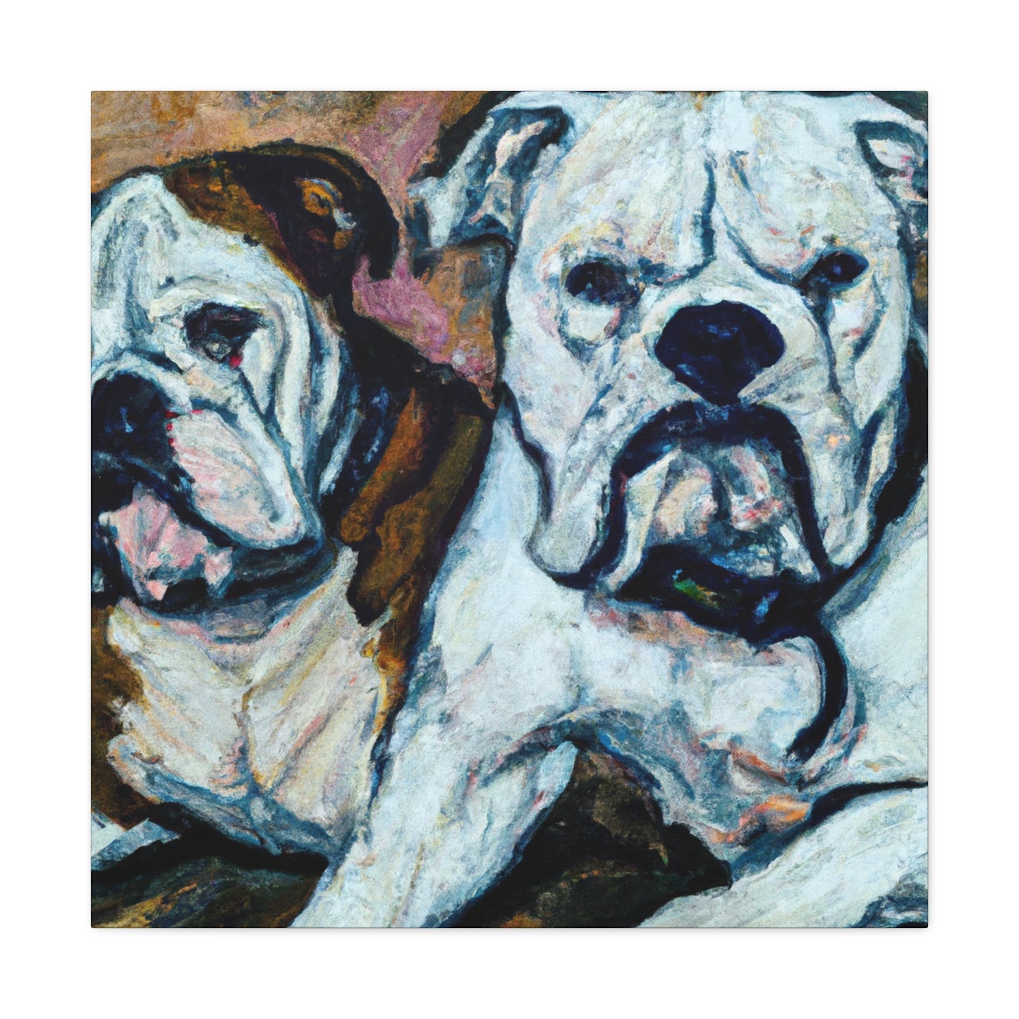 "American Bulldog Expressionism" - Canvas