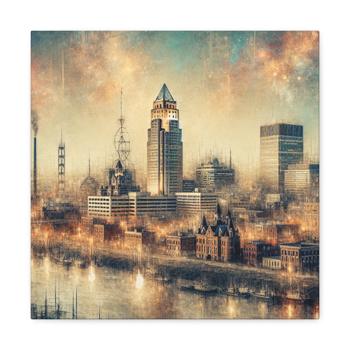 Steaming Omaha Ascent - Canvas