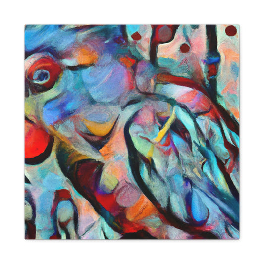 Pionus In Abstraction - Canvas