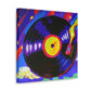 "Vinyl Resonance Impressionism" - Canvas