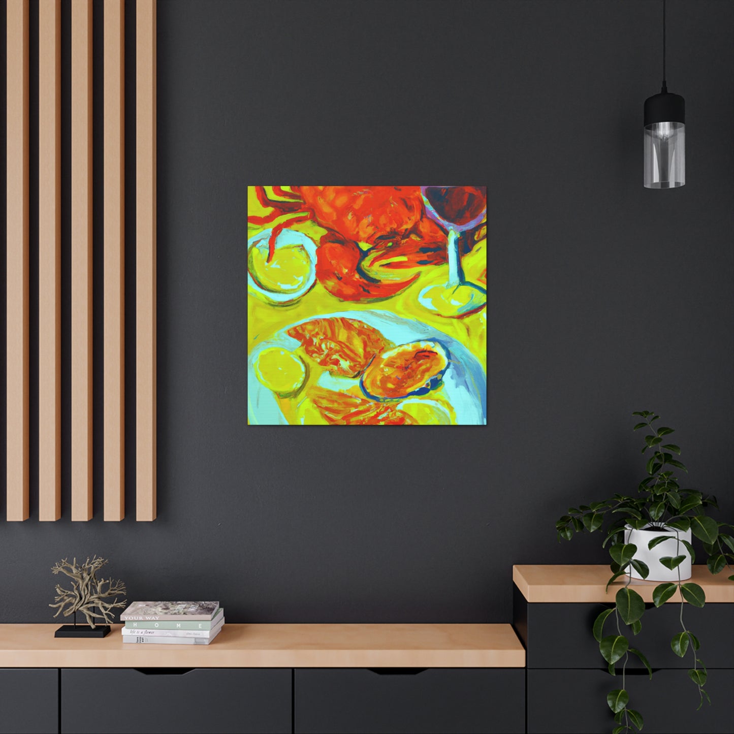 "Seafood in Post-Impressionism" - Canvas