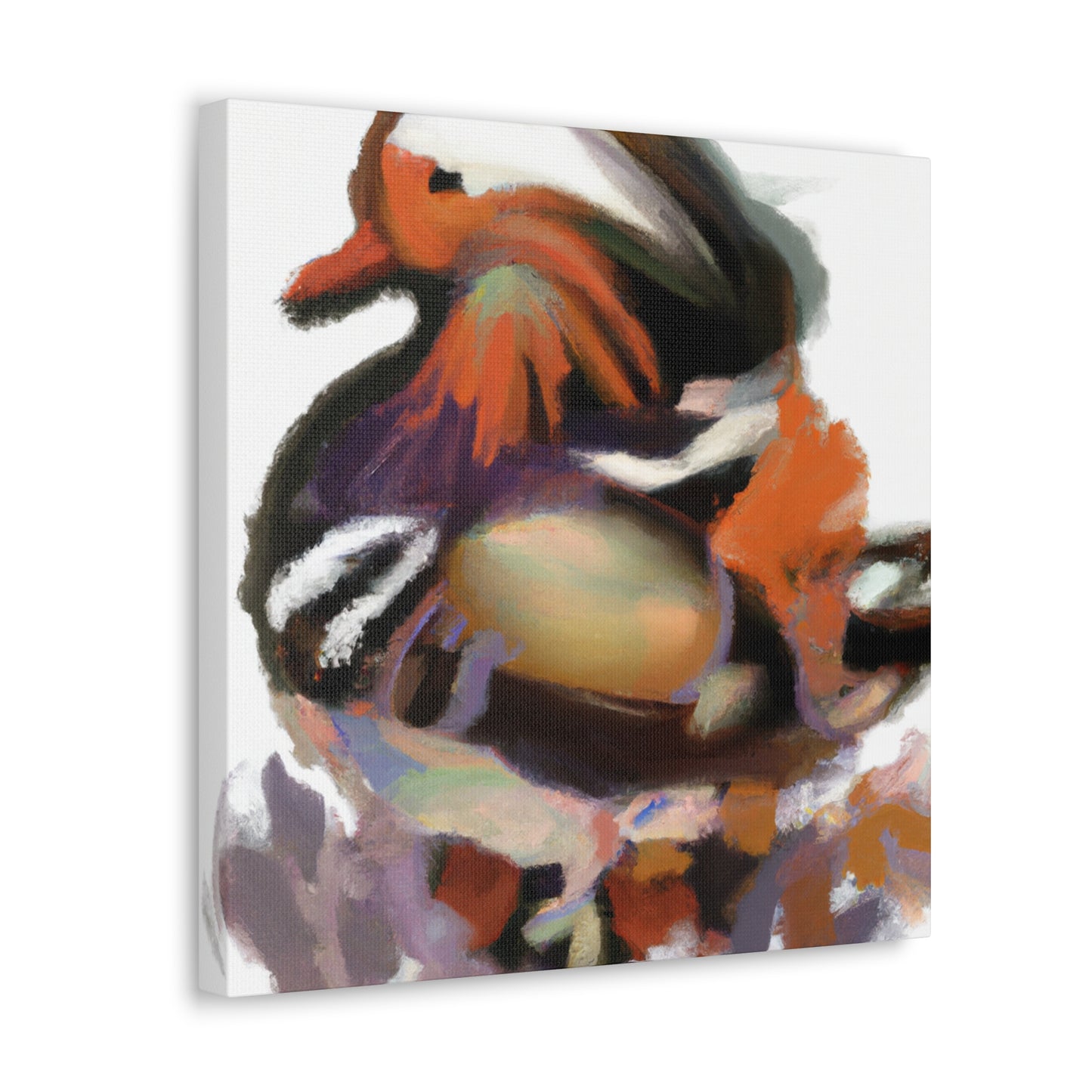 Mandarin Duck Splendor. - Canvas