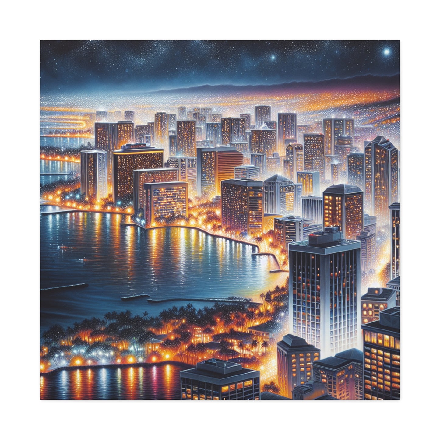 "Heavenly Honolulu Hues" - Canvas