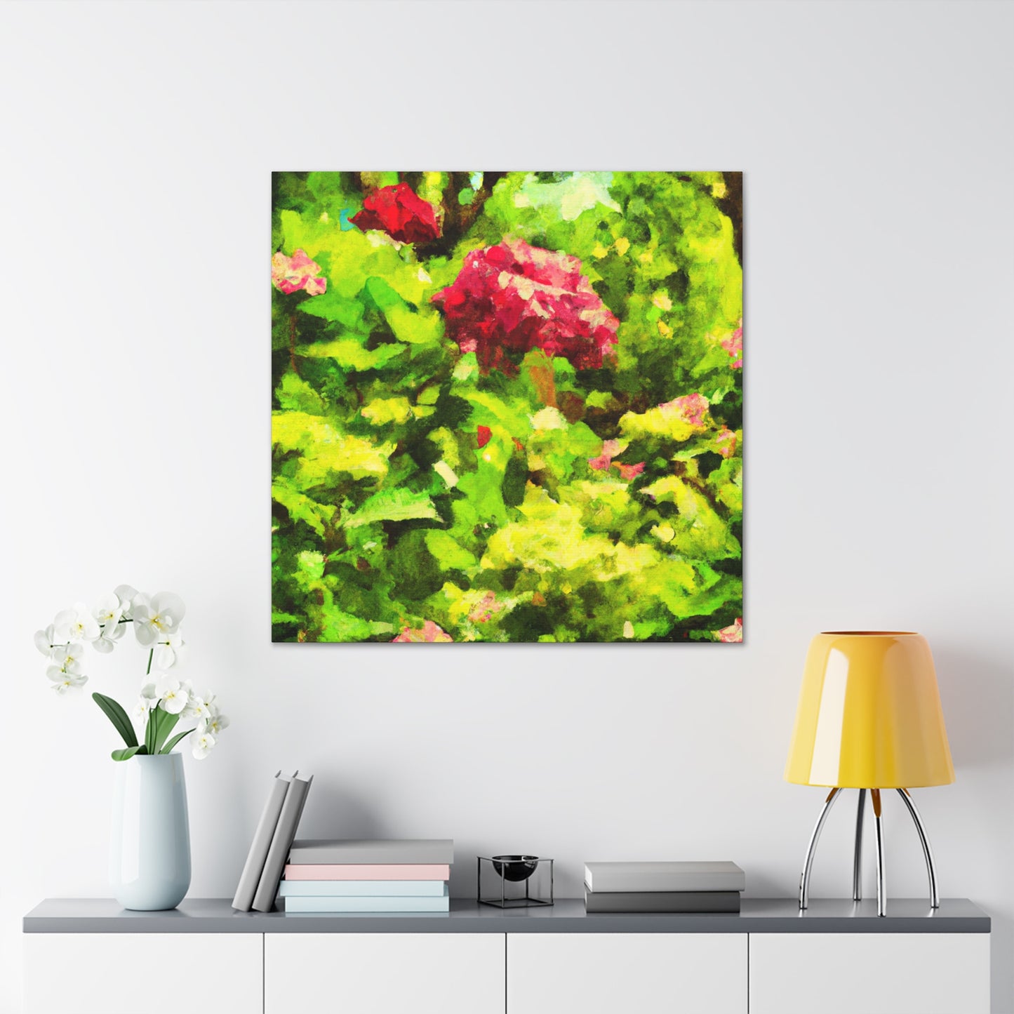 "Hydrangea Digital Tapestry" - Canvas