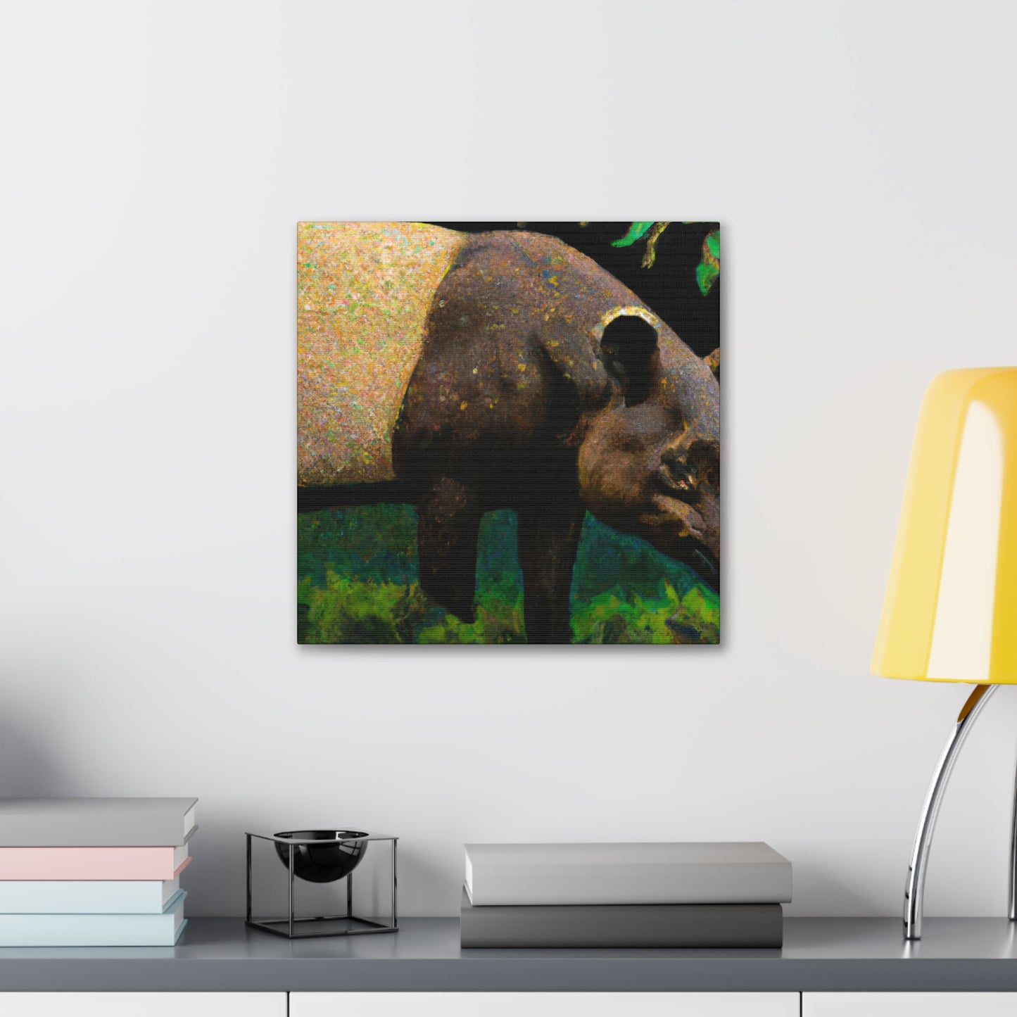 "Malayan Tapir, Impressionist" - Canvas