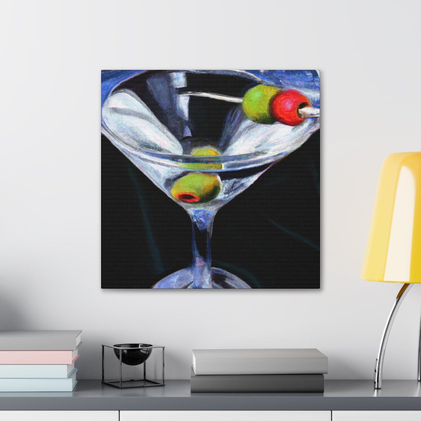 "Martini: Impact of Glass" - Canvas