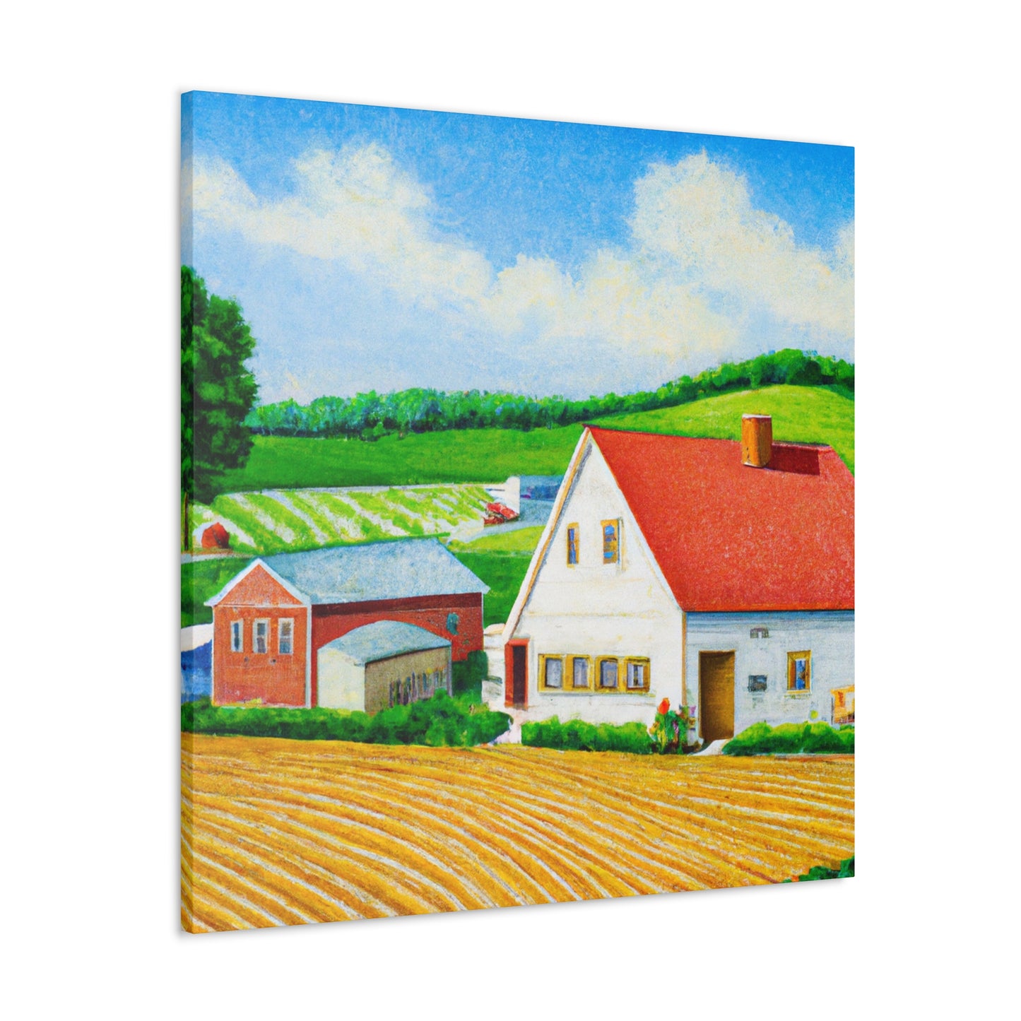 Farmhouse in Sunrise' - Canvas