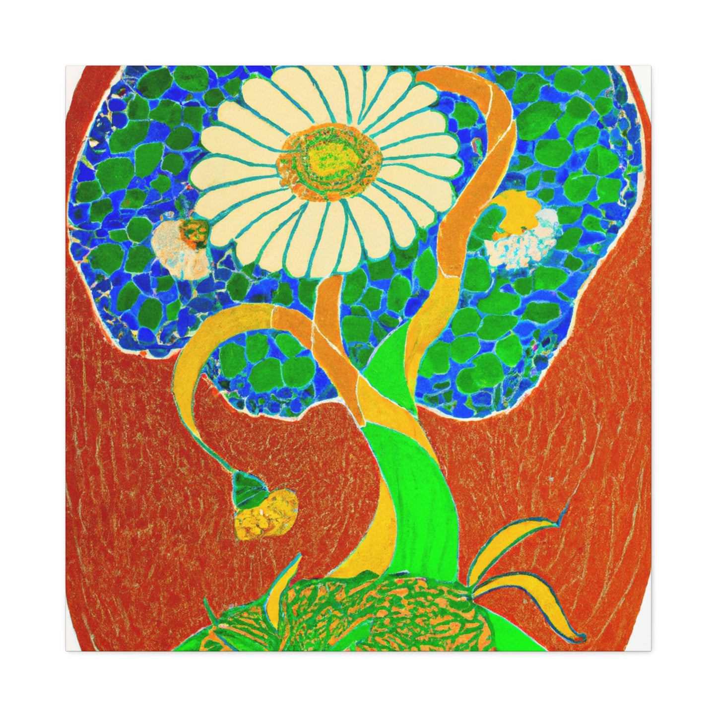 Daisy in Art Nouveau - Canvas