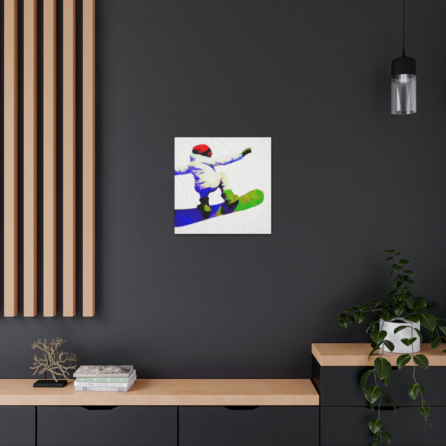 Snowboarding Thrill Ride - Canvas