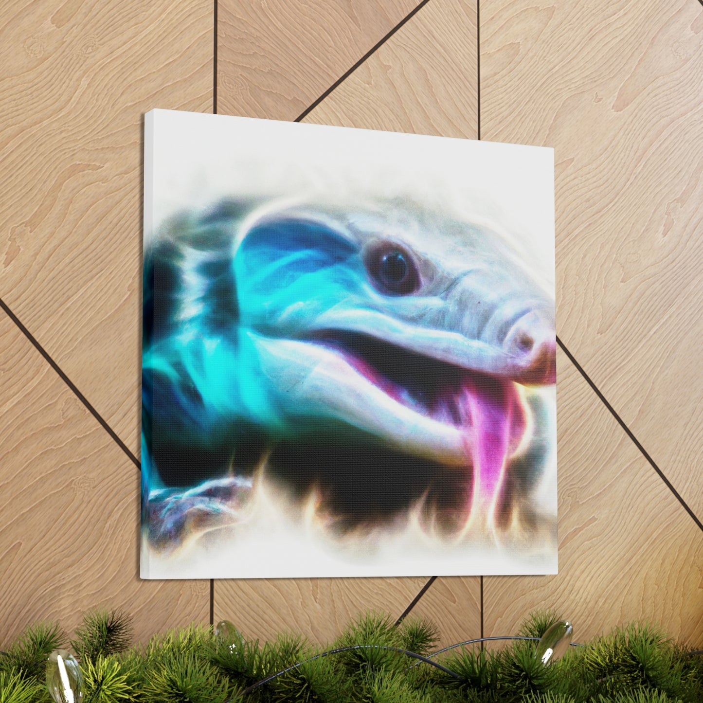 Blue Tongue Reflection - Canvas