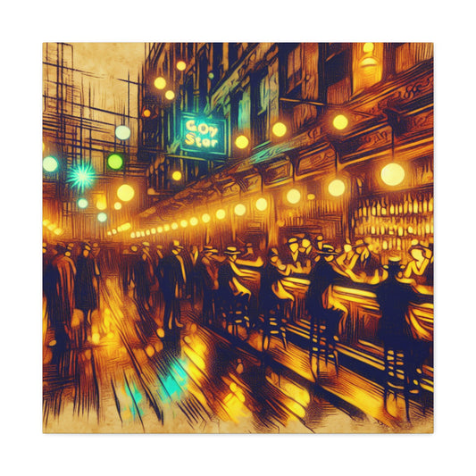 Prohibition's Hidden Revelry - Canvas