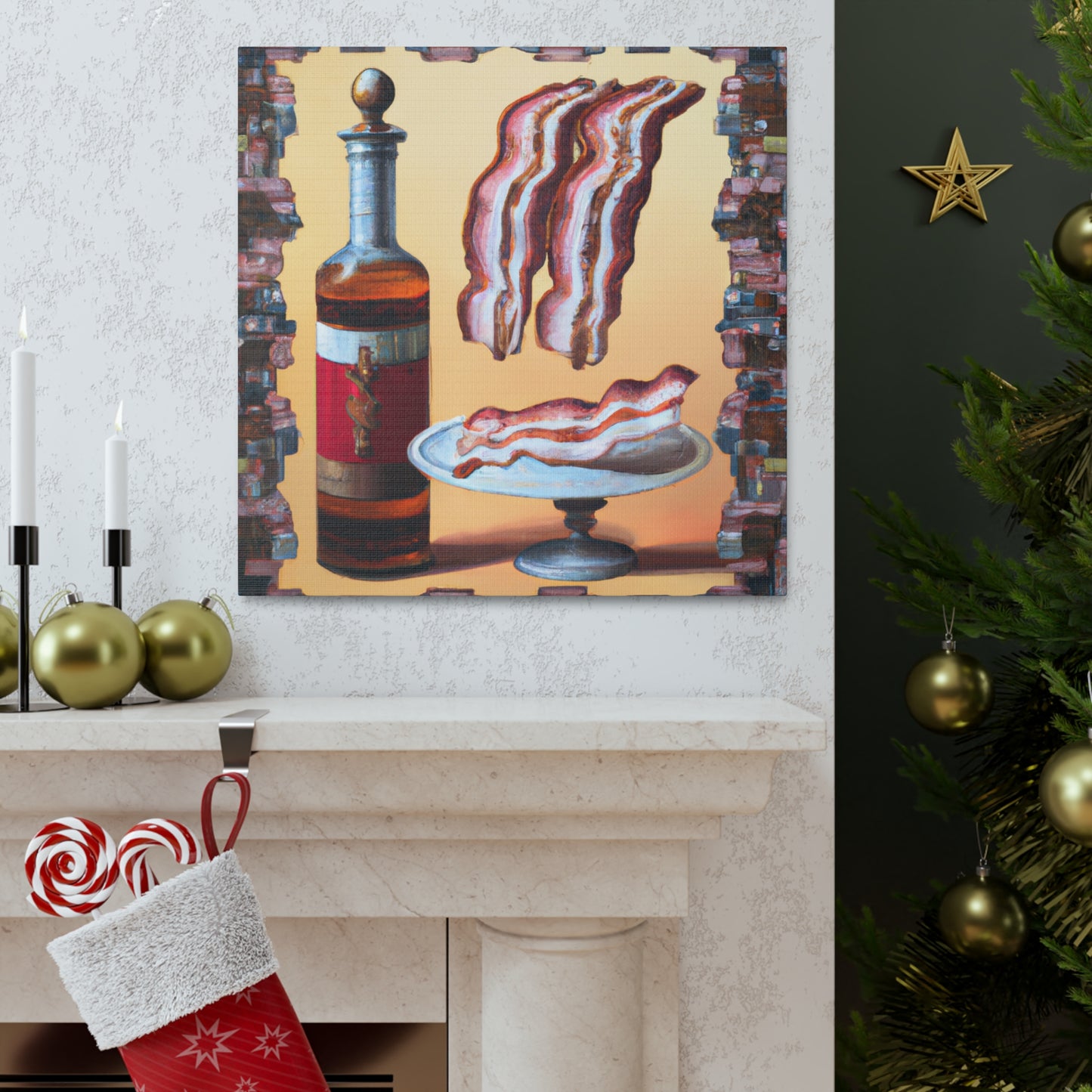 "Bacon in Rococo Style" - Canvas