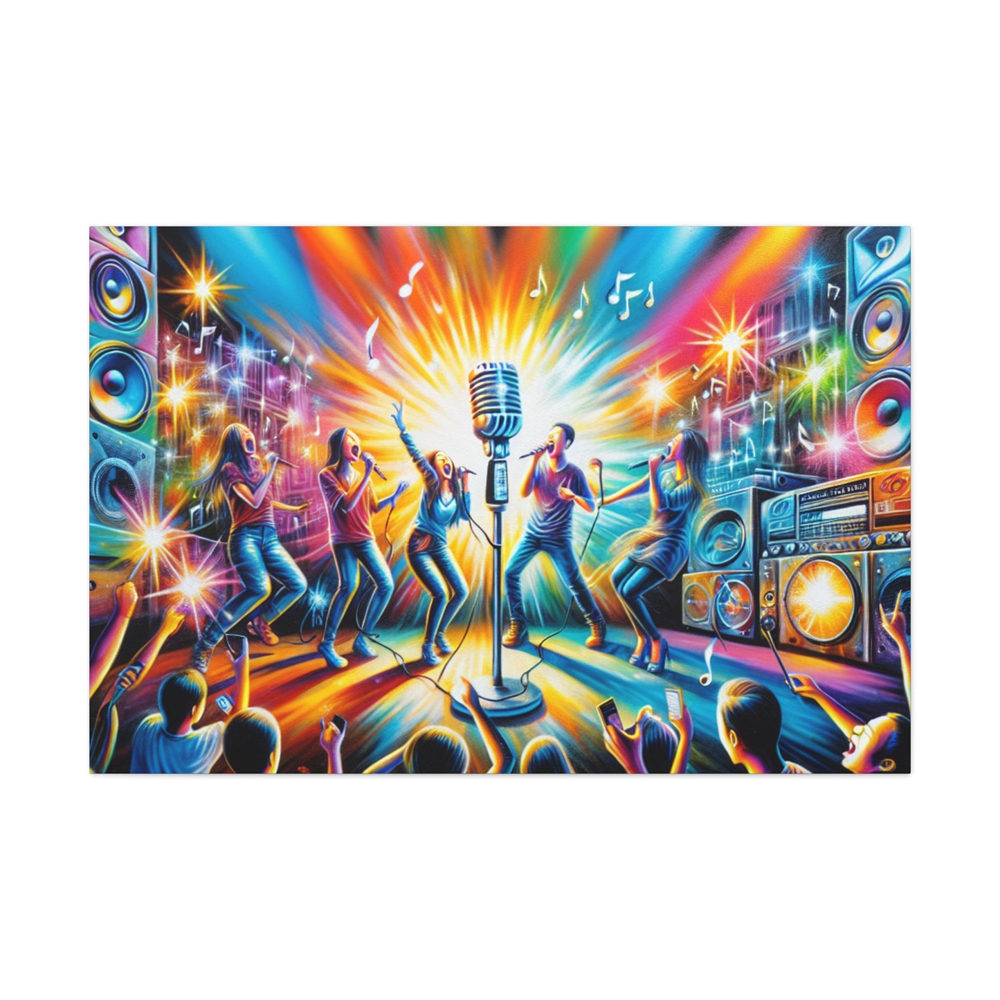 "Melodies of Urban Nights" - Canvas