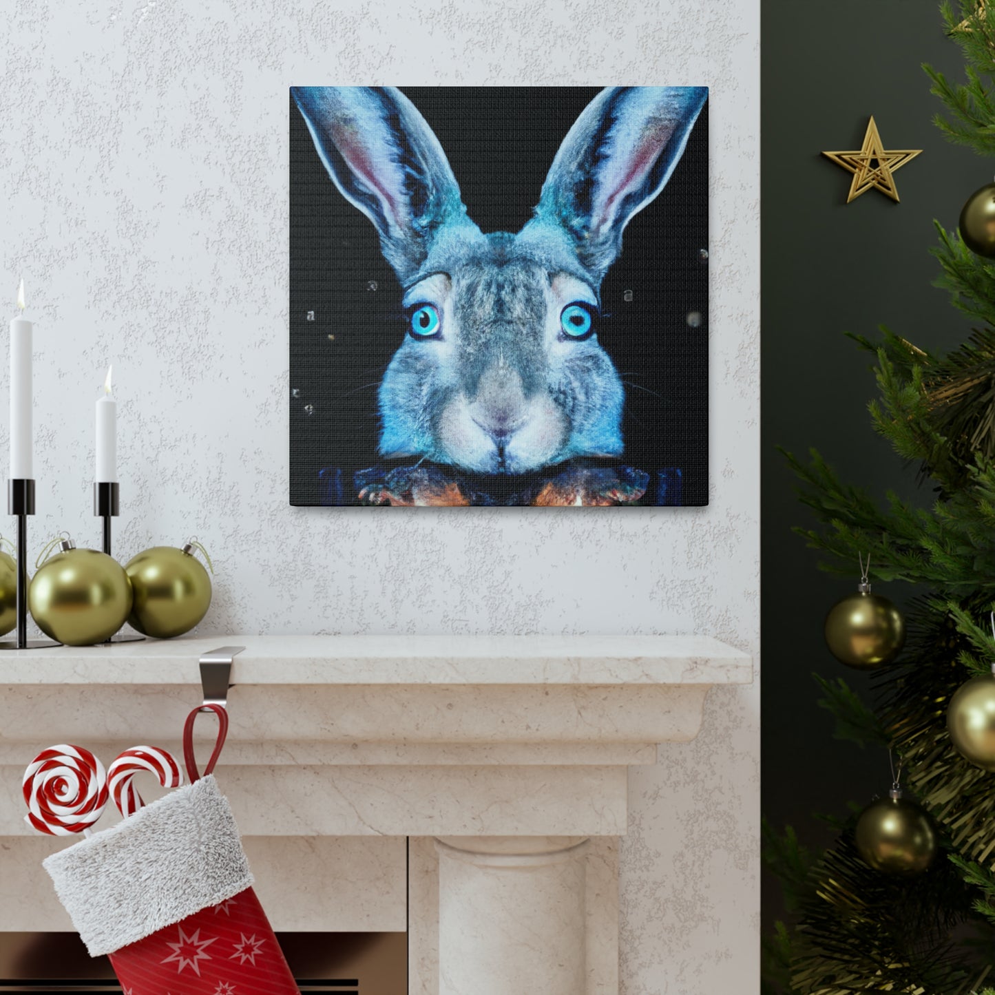 Jackrabbit in Digital Art - Canvas