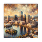 "Cityscape Dreams Unveiled" - Canvas