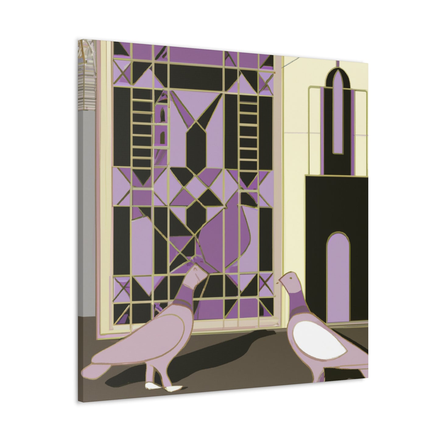 "Pigeon in Art Deco" - Canvas