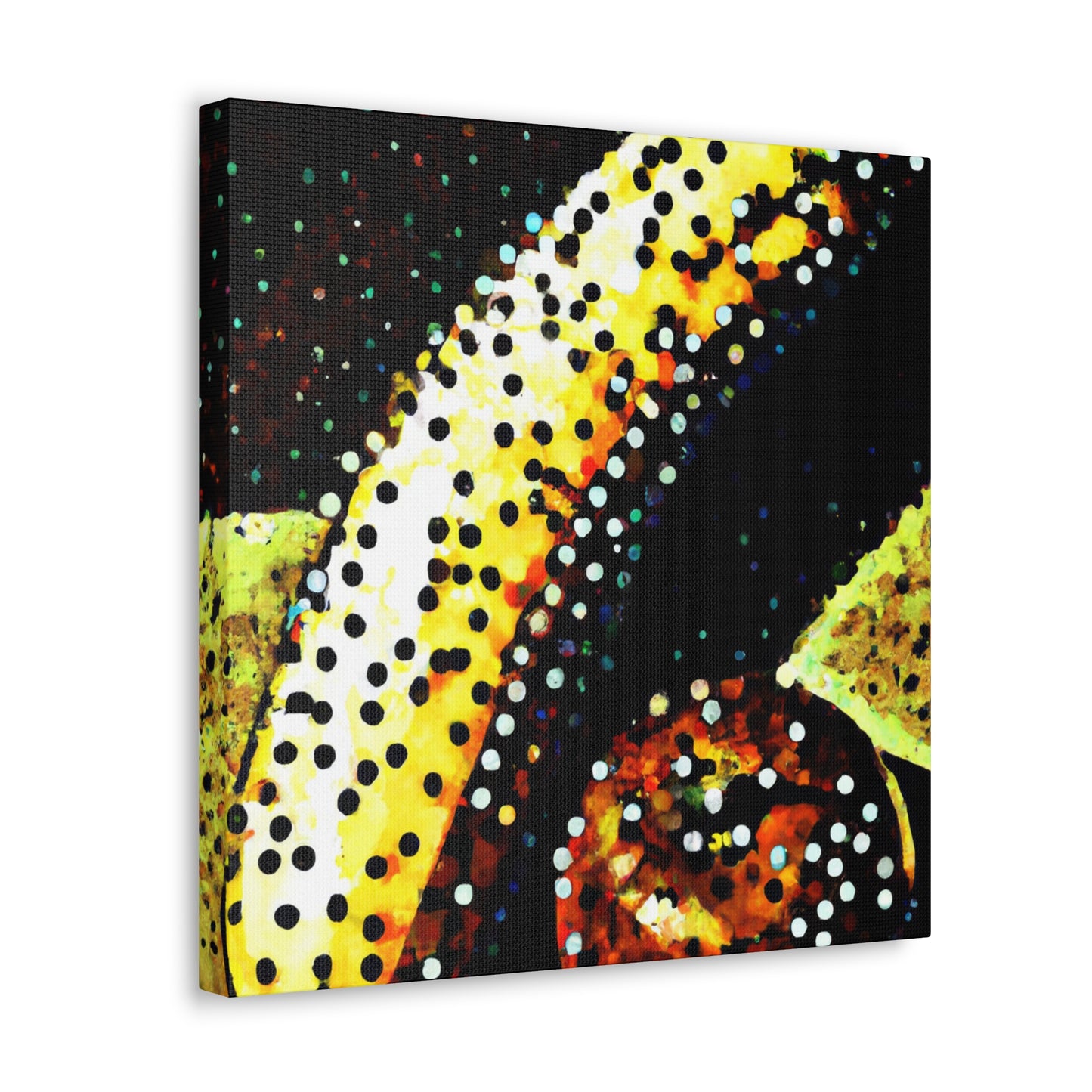 "Bananas in Pointillism" - Canvas