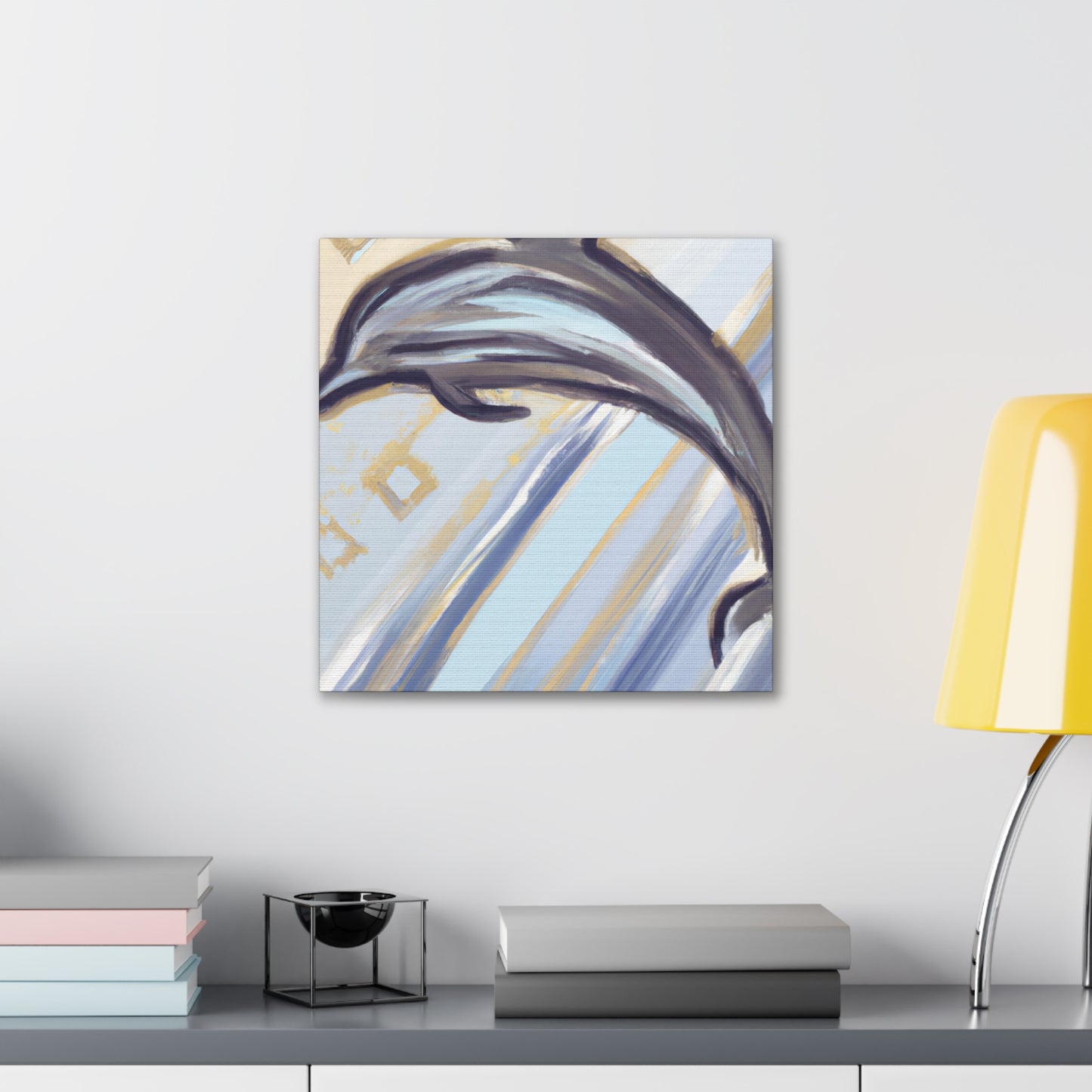 "Dancing Dolphin Delight" - Canvas