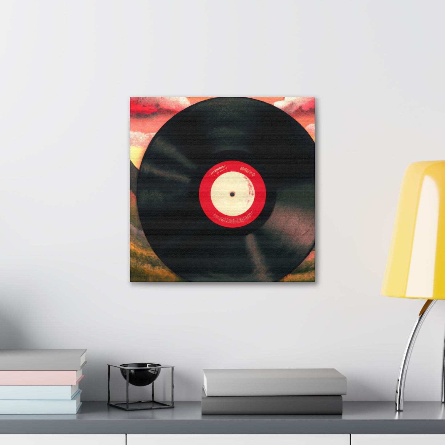 Vinyl Record Deco Style - Canvas