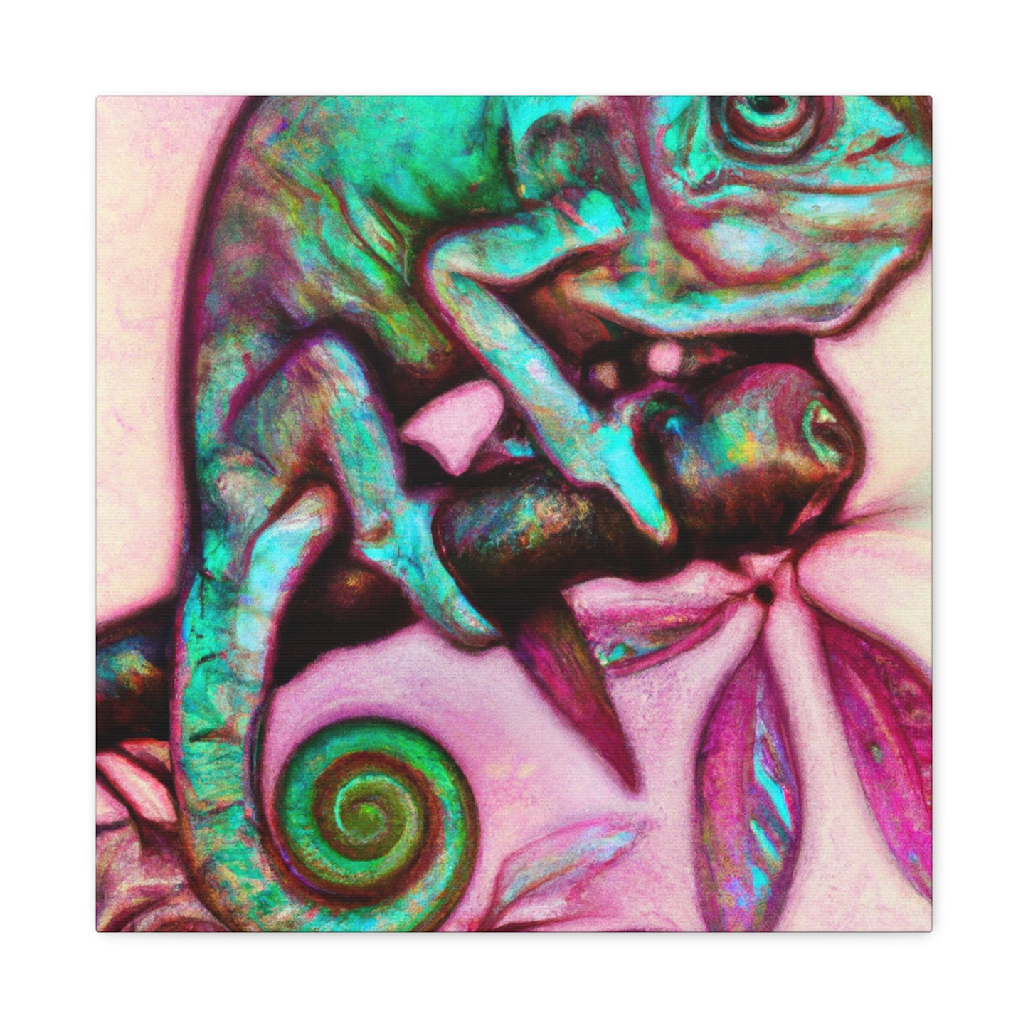 Veiled Chameleon Gaze - Canvas