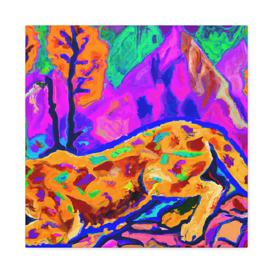 Cougar in Fauvism - Canvas