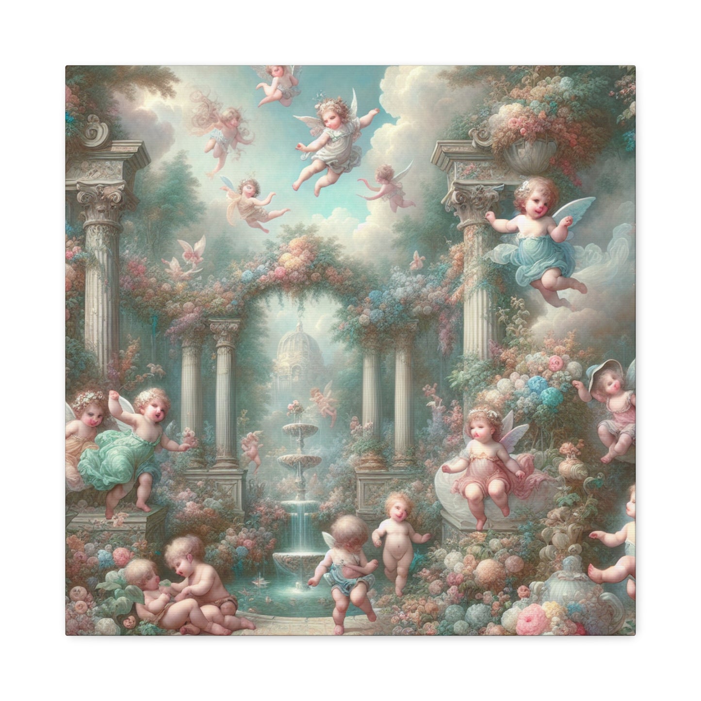 Whimsical Garden Dreams - Canvas