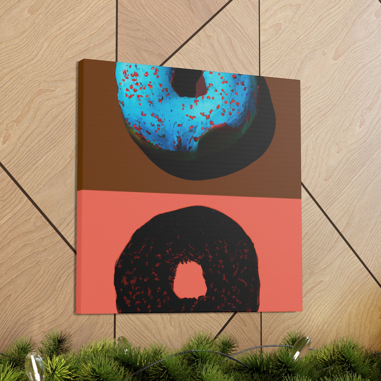 "Doughnut Delight Pop Art" - Canvas